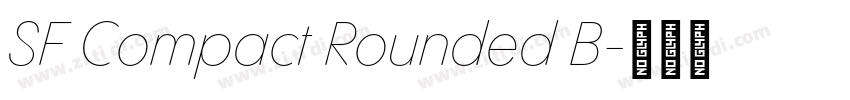 SF Compact Rounded B字体转换